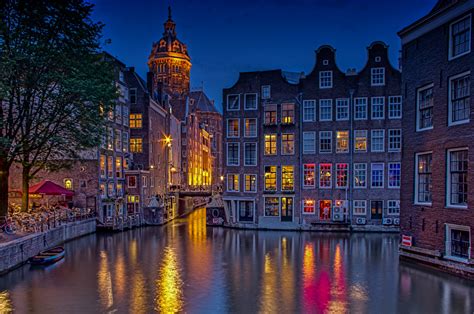 Amsterdam By Night 1 Foto And Bild Europe Benelux Netherlands