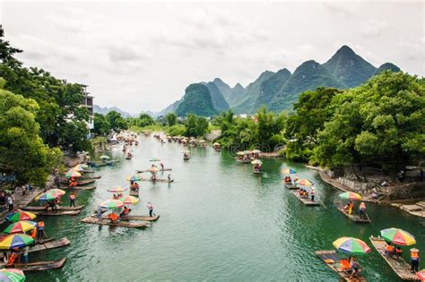 Yulong River Stock Image Image Of Guilin Travel Ferry 16696569