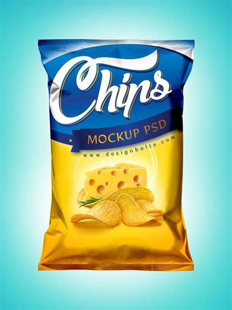 Free High Quality Snack Packaging Mock Up Psd Designbolts