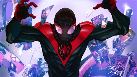 Spider Man Into The Spider Verse Dual Monitor Wallpaper Bxevibe