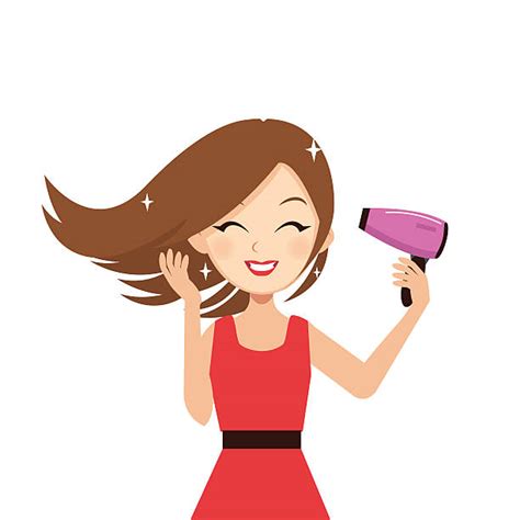 Blow Dry Hair Illustrations Royalty Free Vector Graphics And Clip Art