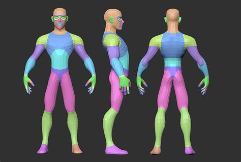 Stylized Male Base Mesh On Zbrush Character Cartoon