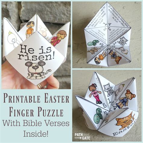 Holidays Homeschool And Home Easter Finger Puzzle