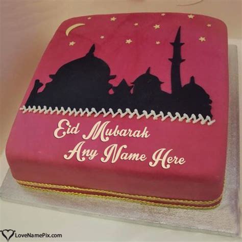 Pin On Eid Mubarak Cake With Name Edit