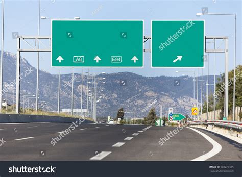 Highway Road Sign Stock Photo 103229315 Shutterstock