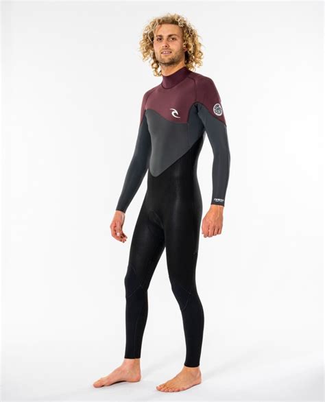 Rip Curl Omega 53mm Mens Winter Wetsuit Maroon Wetsuit Centre