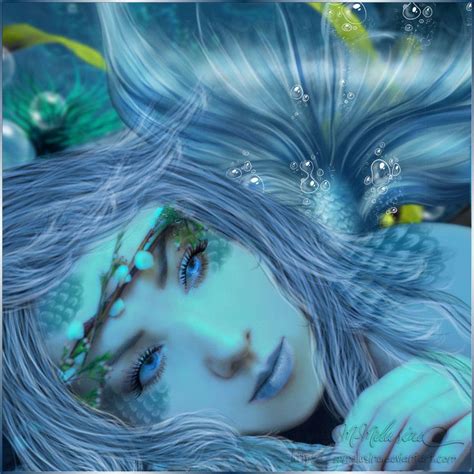 Blue Mermaid Magical Creatures Fantasy Creatures Sea Creatures