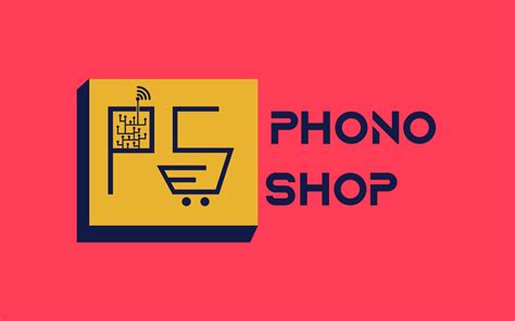 Phono Shop Logo Design نفذلي