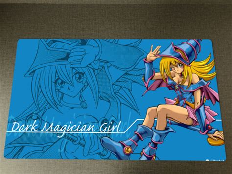 Yugioh Tcg Playmat Yu Gi Oh Dark Magician Girl Custom Ccg Card Game