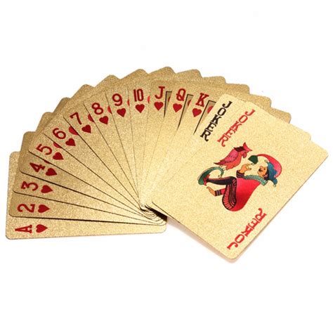 Playing cards may have been invented during the tang dynasty around the 9th century ad as a result of the usage of woodblock printing technology. Special Gold Poker Playing Cards With Wooden Box And Certificate