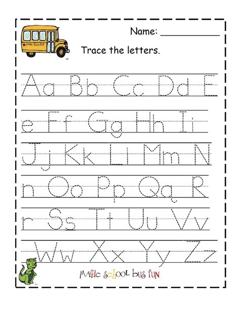Printable Tracing Alphabet Letters Az
