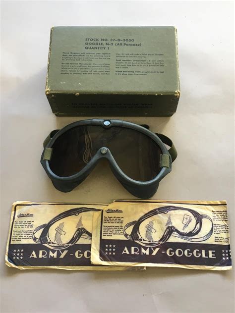 A Pair Of American M 1944 Goggles A Pair Of American Polaroid Goggles