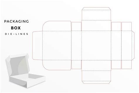 Free Vector Packaging Box Template Printable Templates