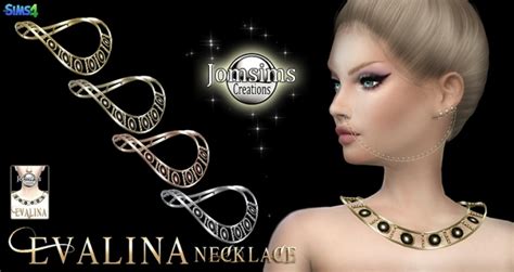 Evalina Necklace At Jomsims Creations Sims 4 Updates