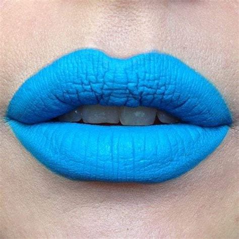 Bright Blue Matte Lipstick Long Lasting Liquid Lipstick Long Lasting