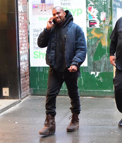 Kanye West Keeps His Cool In The Seasons Most Coveted Weatherproof Boots Kanye West Style