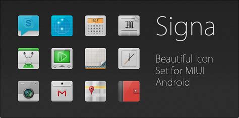 Signa Beautiful Icon Sets For Miui Android Ultralinx