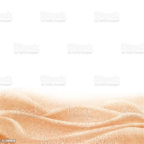Vector Background With Sand Border Stock Illustration Download Image
