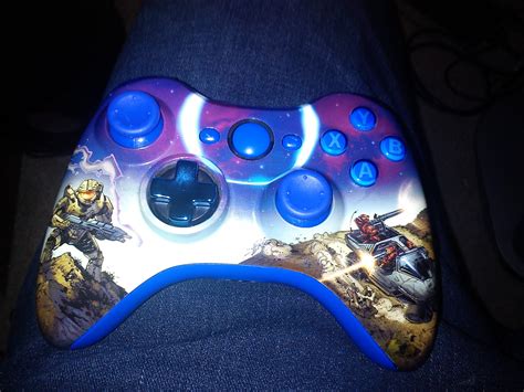 Custom Halo Xbox 360 Controller Made By Upearlgamez R
