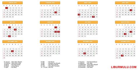 Kalender Liburan 2018 Dan Cuti Bersama Indonesia Liburmulucom