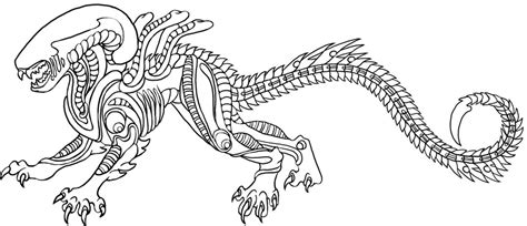Xenomorph Coloring Pages Coloring Pages