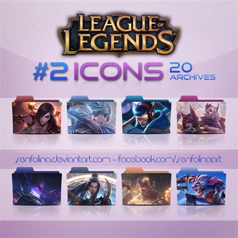 Pack 2 20 Icons League Of Legends By Senfolina On Deviantart