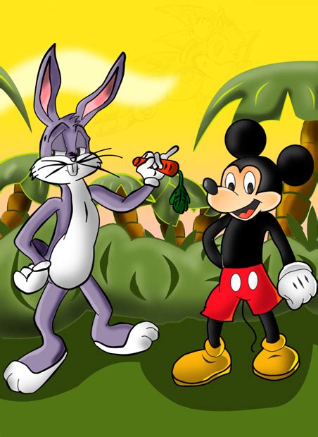 Bugs Bunny And Mickey Mouse By Kintobor On Deviantart
