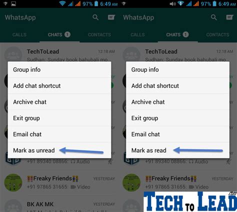 How To Show Read Messages As Unread In Whatsapp