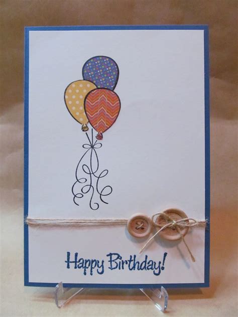 Savvy Handmade Cards Balloons Birthday Card
