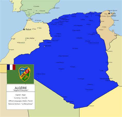 If Algeria Remained A Part Of France Rimaginarymaps