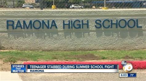 Ramona High Stabbing Leaves One Injured