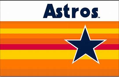 Astros Houston Jersey Logos Rainbow Yellow Sportslogos