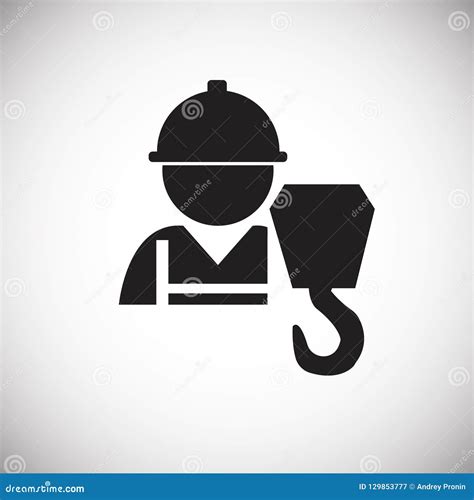 Crane Operator Icon Of 3 Types Color Black And White Outline