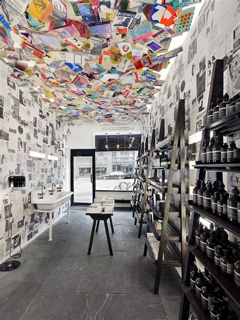 Aesops New York Store Covered With A Thousand Copies Of The Paris