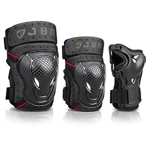 Jbm Adult Bmx Bike Knee Pads And Elbow Pads With Wrist Guards