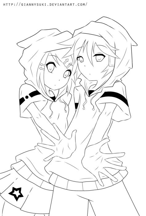 Anime Hoodie Coloring Pages Sketch Coloring Page