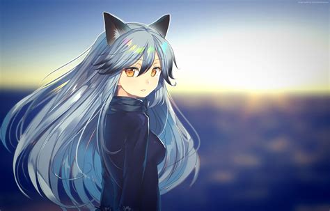 Cute Anime Girl Wolf Wallpapers Wallpaper Cave