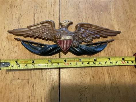 vintage sexton eagle wall hanging aluminum plaque emblem made in usa ebay
