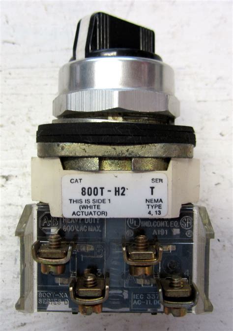Allen Bradley 800t H2 Selector Switch 2 Position Maintained 800th2