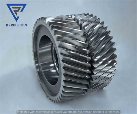 Mild Steel Industrial Double Helical Gear Rs 500 Piece Rv Industries