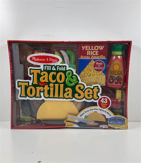 Melissa And Doug Fill And Fold Taco And Tortilla Set