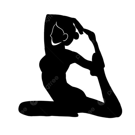 Yoga Silhouette Vector Png Yoga Girl Silhouette Figure Silhouette