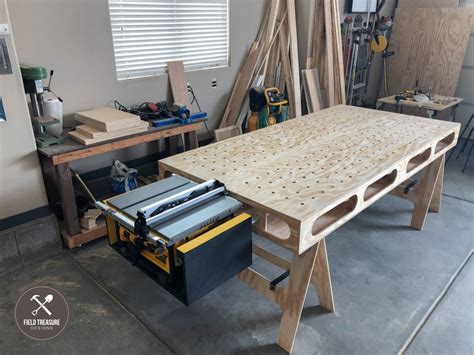 The paulk workbench and miter stand are unique workbenches designed to increase your work flow and. Building the Paulk Workbench, Part 2 | Main Torsion Box | Field Treasure Designs