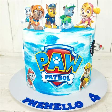 Paw Patrol Buttercream Birthday Cake Baked By Nataleen