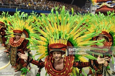 Revelers Of The Vai Vai Samba School Perform Honoring France With