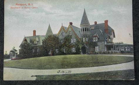 henry clews mansion newport rhode island 1909 newport mansions postcard