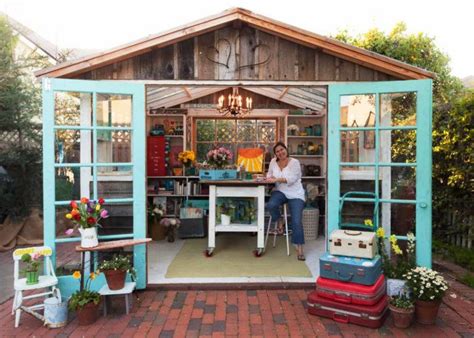 Turn An Ordinary Outdoor Shed Into The Ultimate She Shed Dengarden