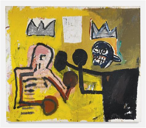 Jean Michel Basquiat World Crown 1981 Mutualart