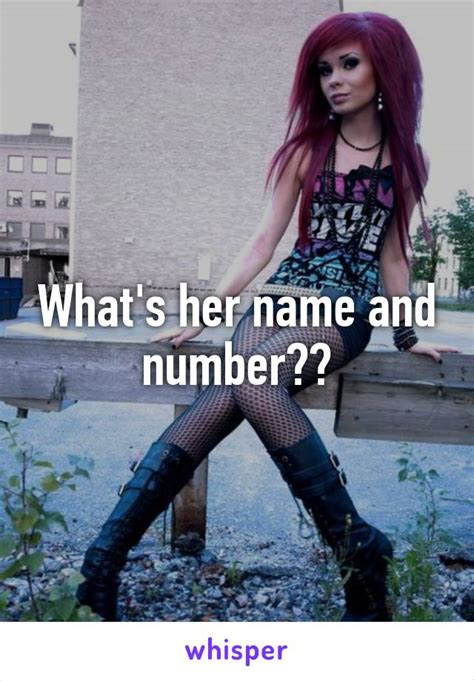 Whats Her Name And Number