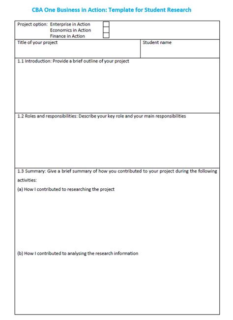 Business Studies Classroom Based Assessments Junior Cycle For